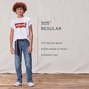 Boys 505 Regular Fit Levi's Jeans Size 18 or 29 x 29